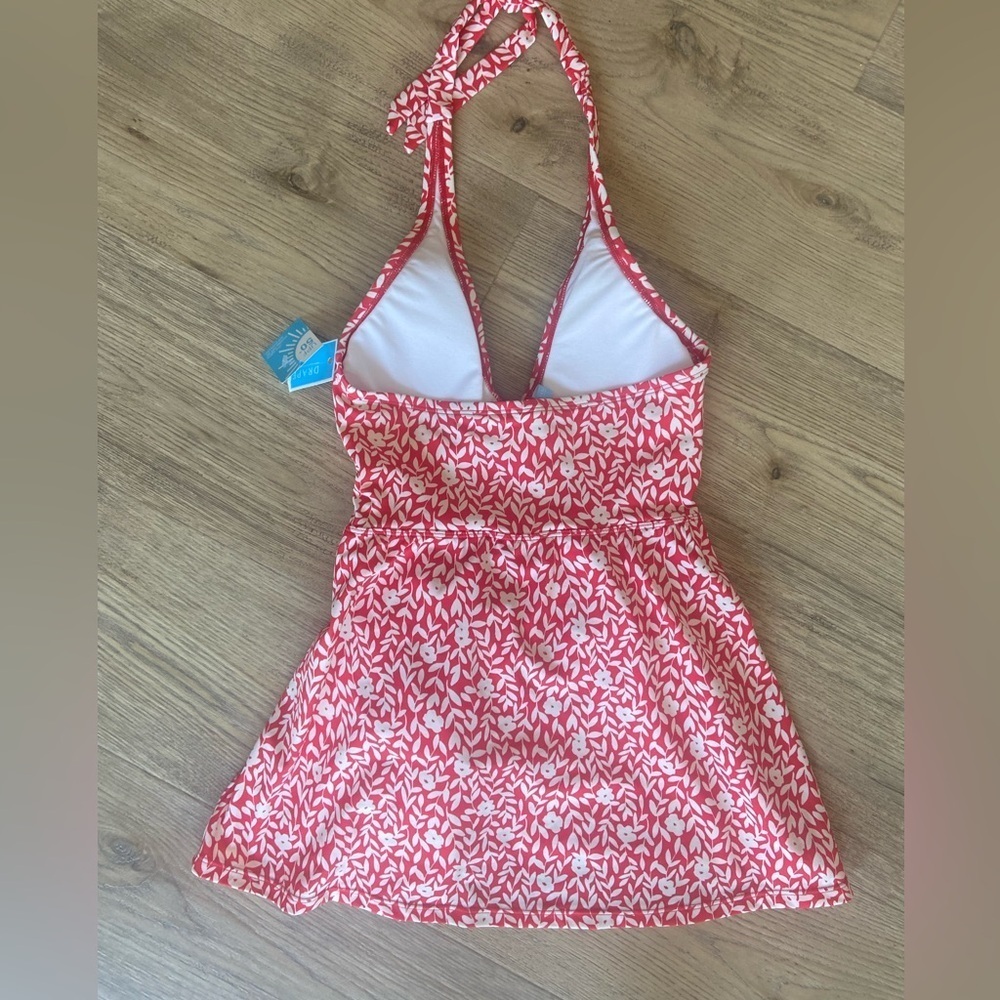 Draper James RSVP NWT UPF 50 Picnic Summer Faux Wrap Halter Swimdress Size XS - Picture 4 of 11